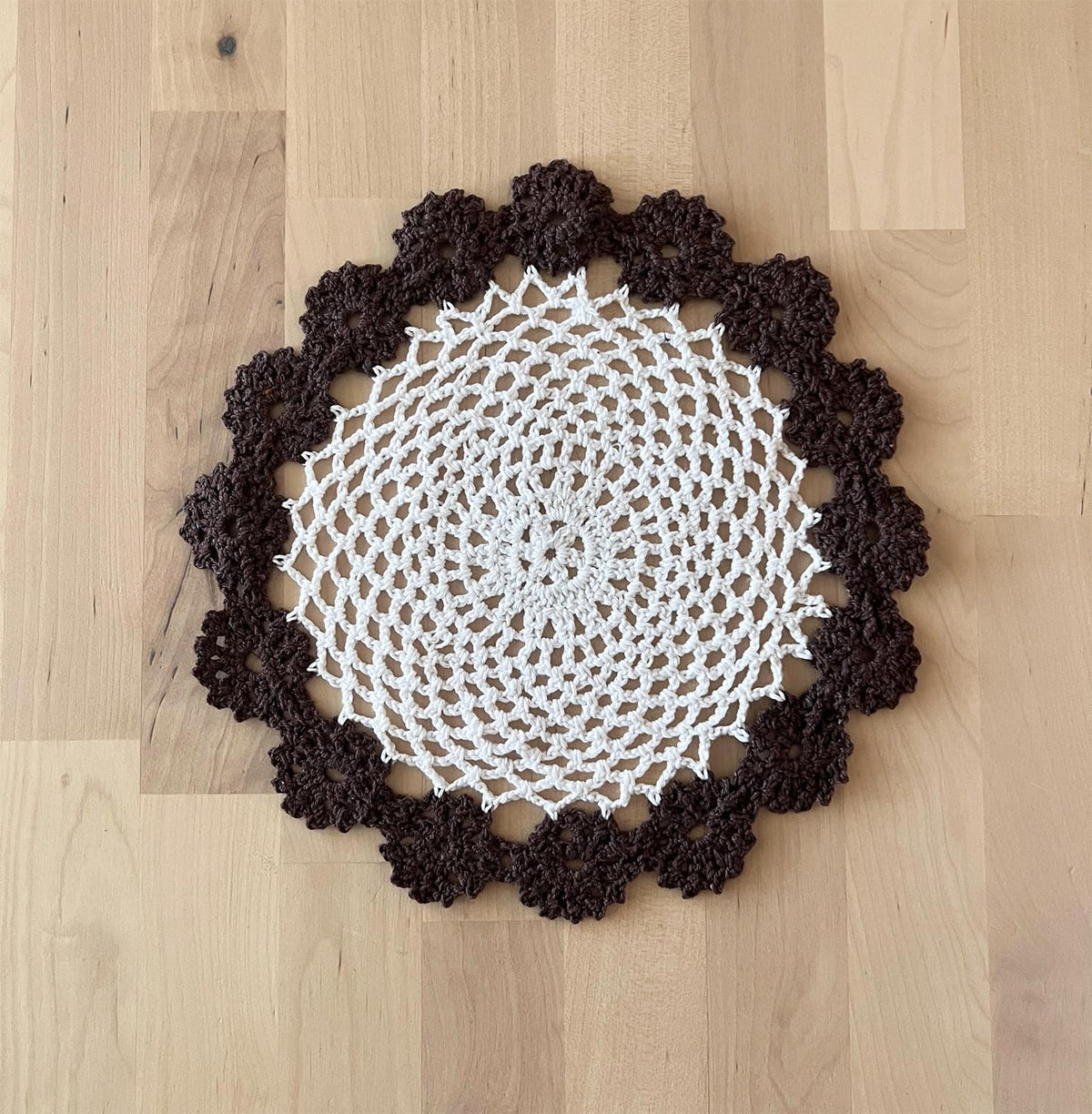 Handmade Floral Crochet Doily