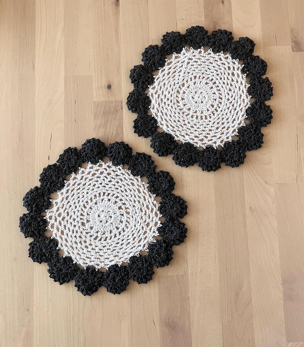Handmade Floral Crochet Doily