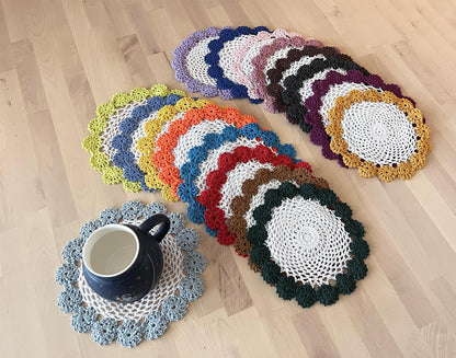 Handmade Floral Crochet Doily