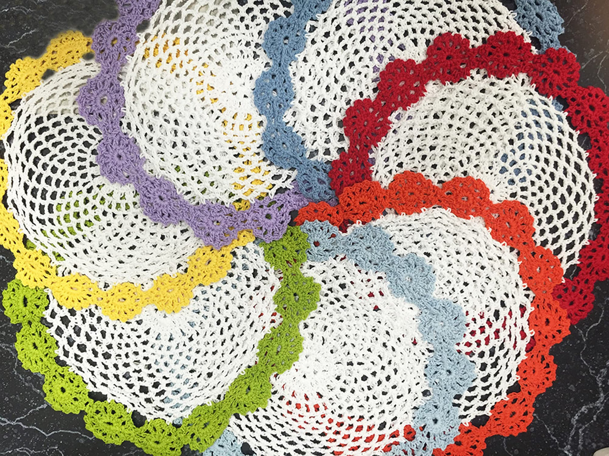 Handmade Floral Crochet Doily