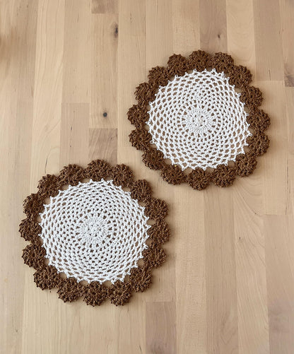 Handmade Floral Crochet Doily
