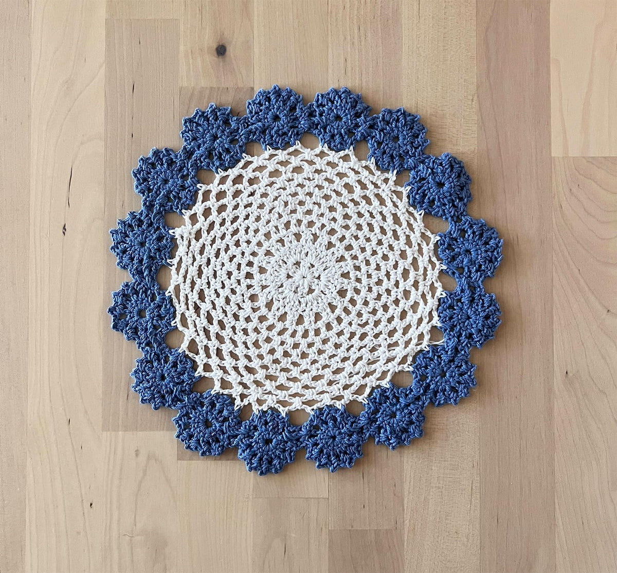 Handmade Floral Crochet Doily