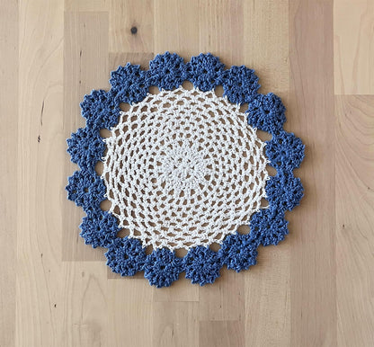 Handmade Floral Crochet Doily