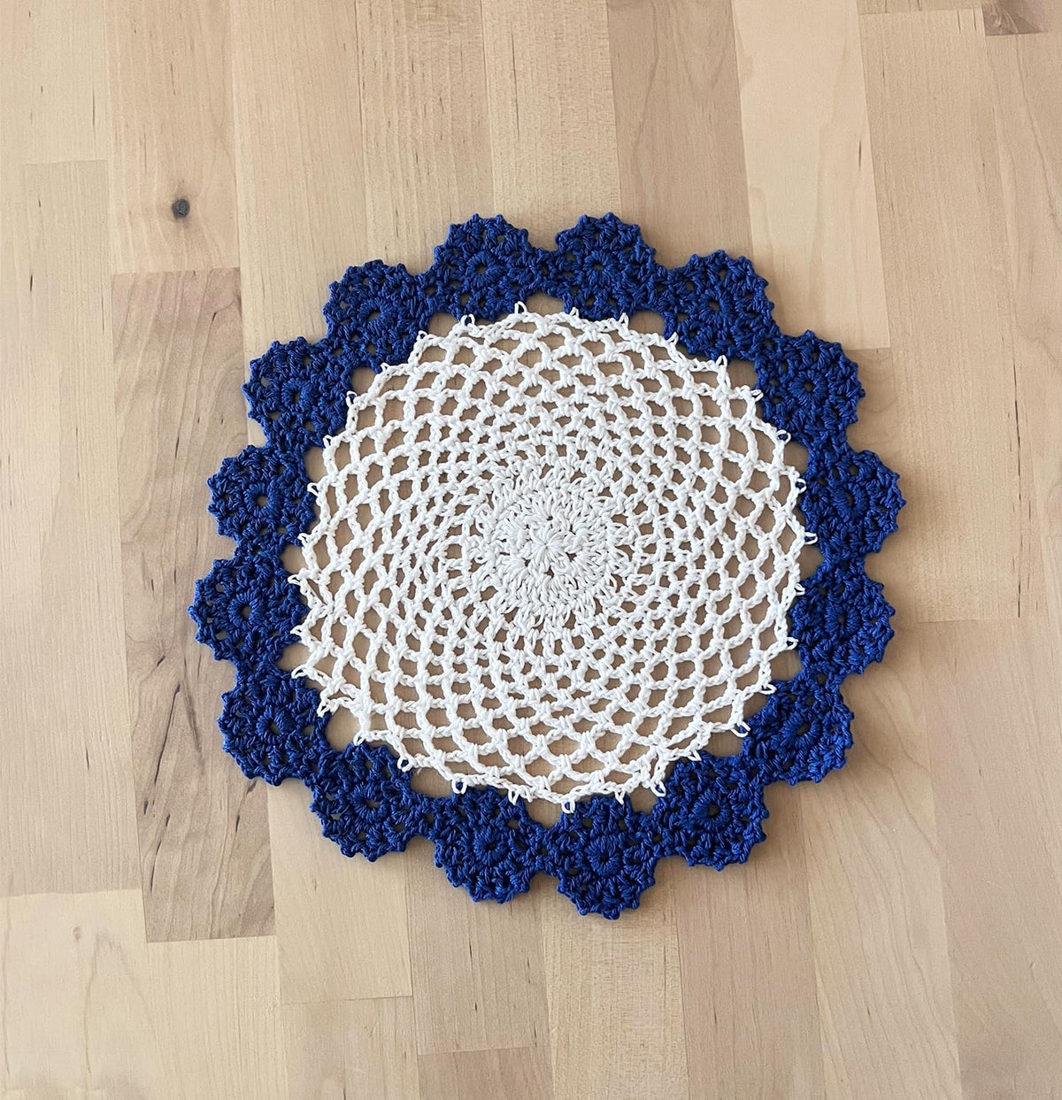 Handmade Floral Crochet Doily