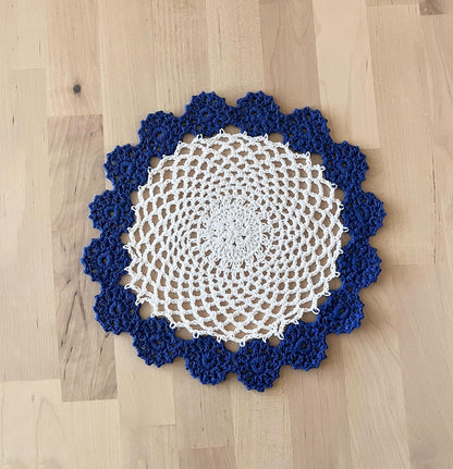 Handmade Floral Crochet Doily