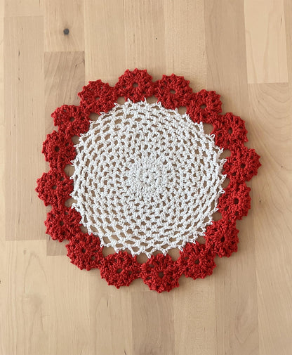 Handmade Floral Crochet Doily