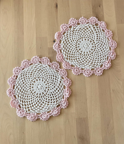 Handmade Floral Crochet Doily