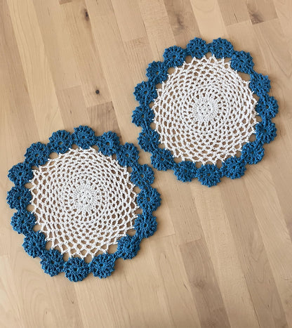 Handmade Floral Crochet Doily