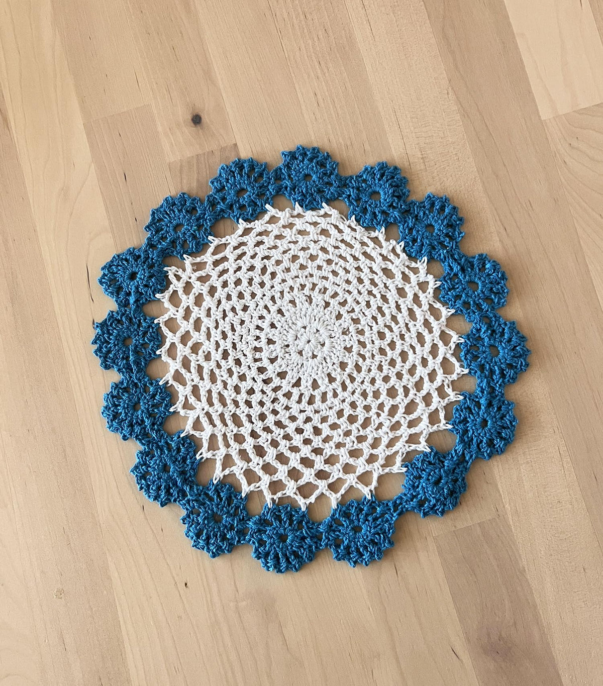 Handmade Floral Crochet Doily