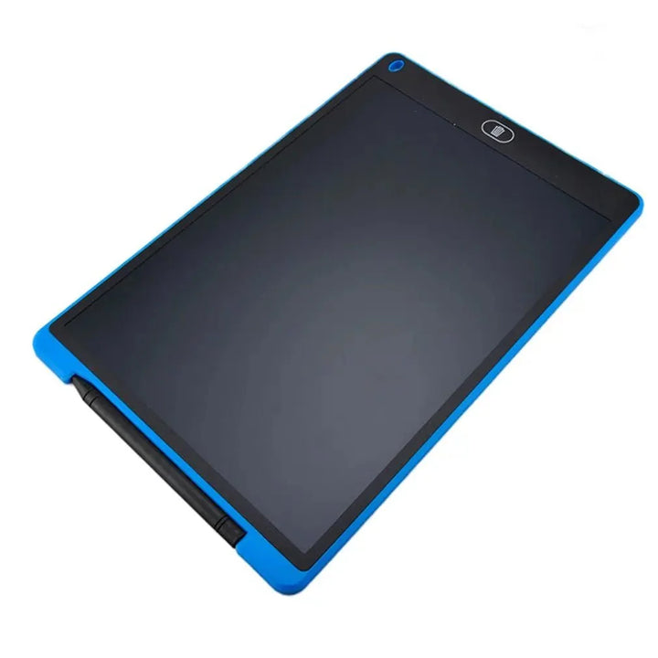Blue 8.5-inch LCD writing tablet with stylus