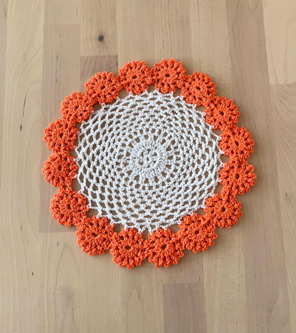 Handmade Floral Crochet Doily