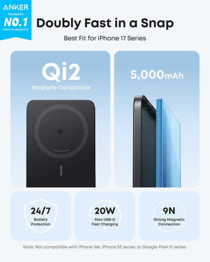Anker Nano 5K MagGo Slim Magnetic Power Bank