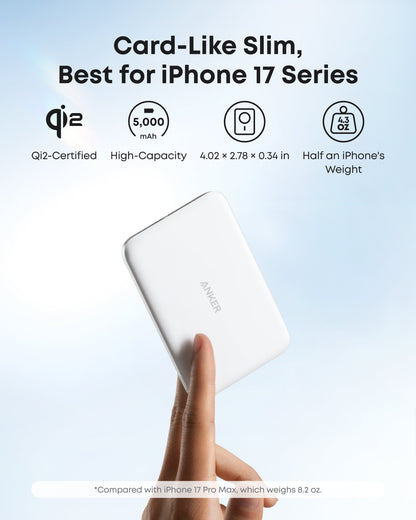 Anker Nano 5K MagGo Slim Magnetic Power Bank