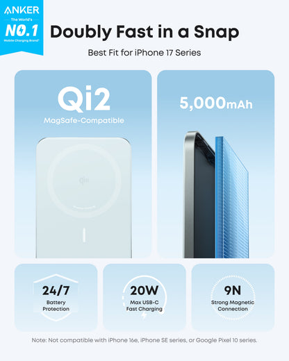 Anker Nano 5K MagGo Slim Magnetic Power Bank