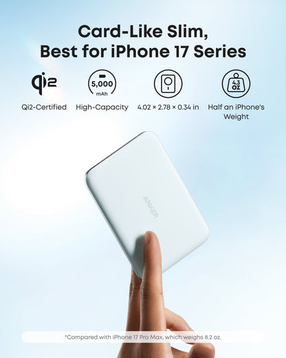 Anker Nano 5K MagGo Slim Magnetic Power Bank