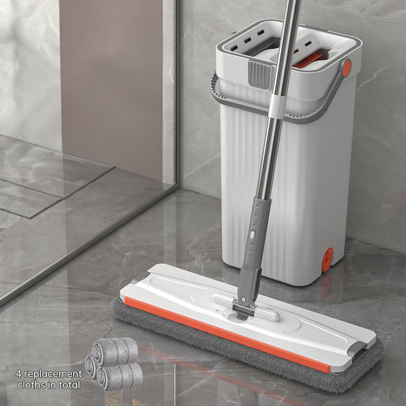 Hands-Free Flat Mop & Bucket Cleaning System