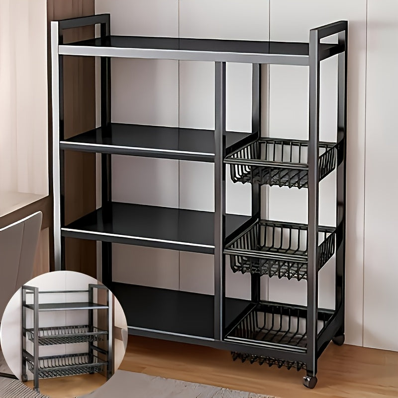 4-Tier Rolling Utility Storage Rack