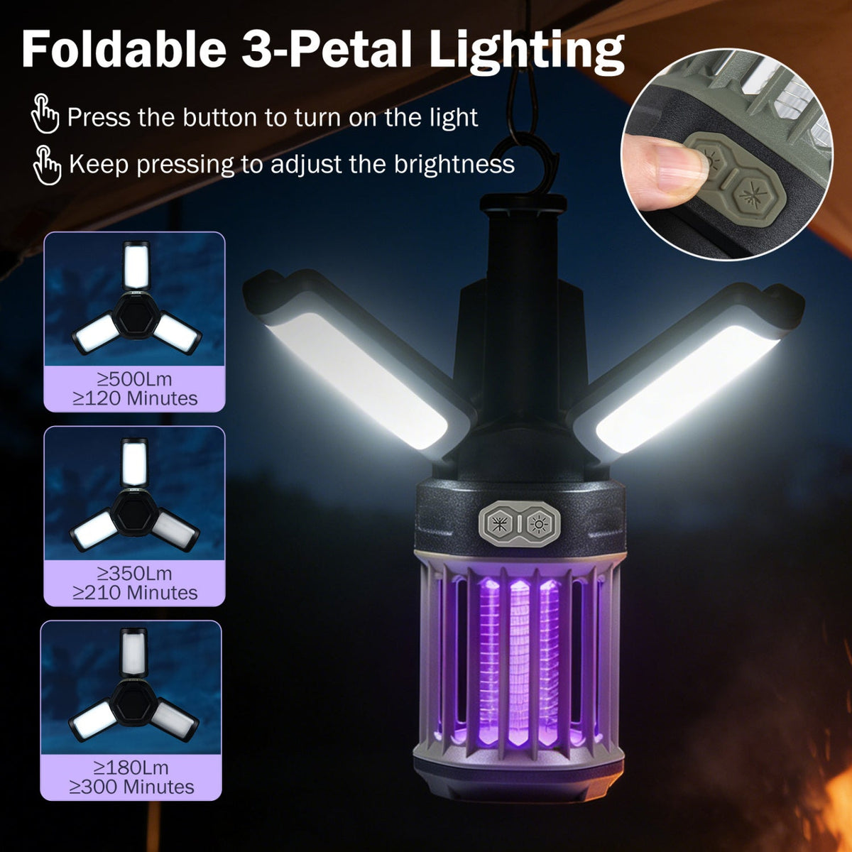 Rechargeable Camping Lantern & Bug Zapper