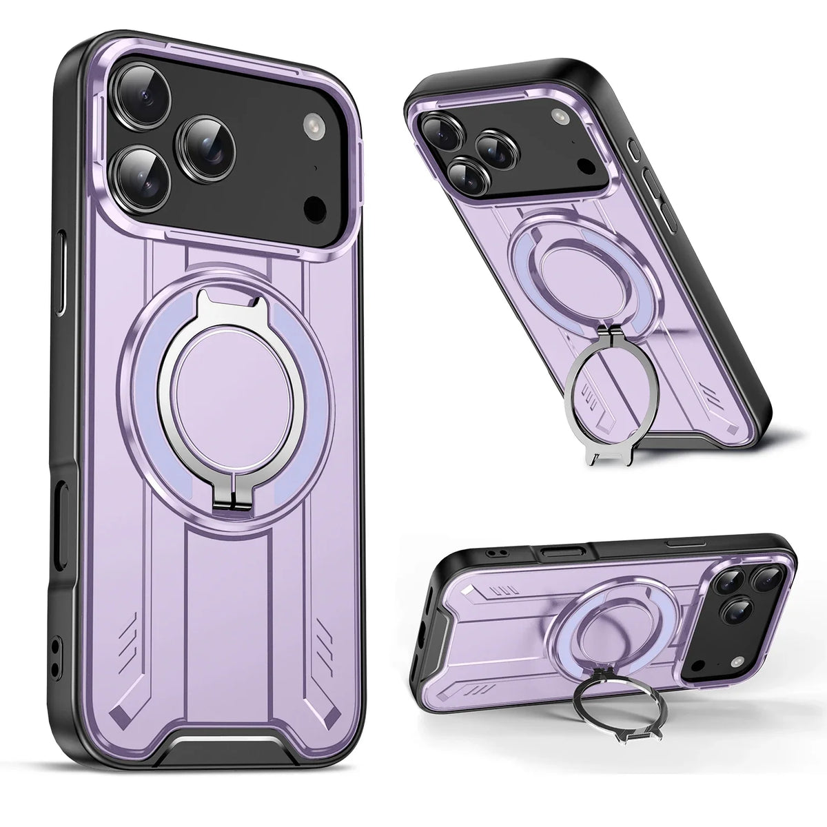 Magnetic iPhone Case with 360° Rotating Stand