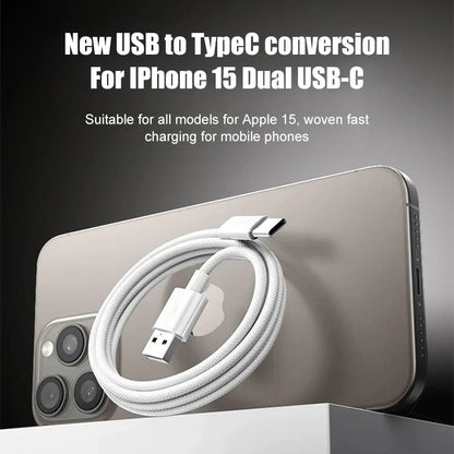 60W Braided USB-C Fast Charging Cable