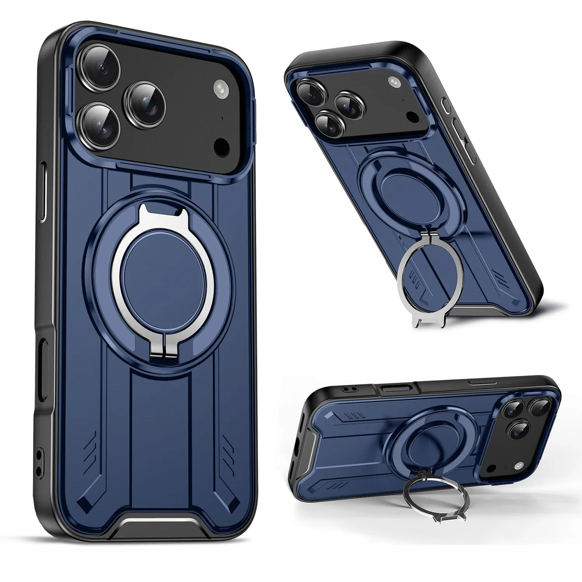 Magnetic iPhone Case with 360° Rotating Stand