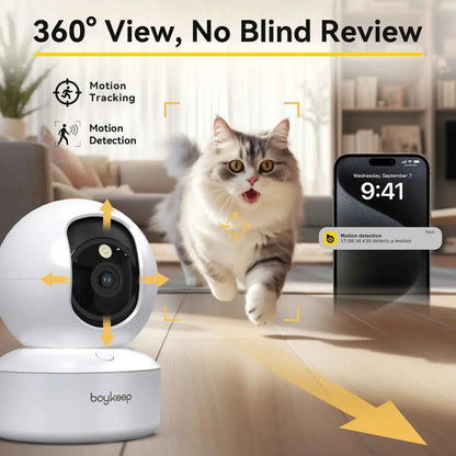BoyKeep K30 2K Indoor Wi-Fi Security Camera