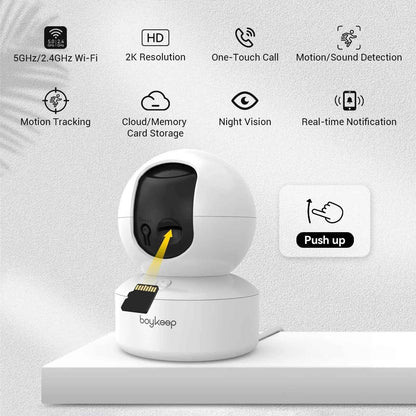 BoyKeep K30 2K Indoor Wi-Fi Security Camera