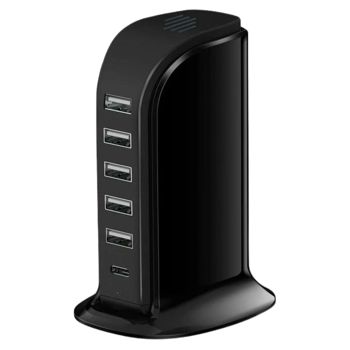6-Port 40W USB & USB-C Charging Station