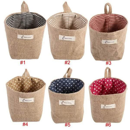 Cotton-Linen Hanging Storage Pocket