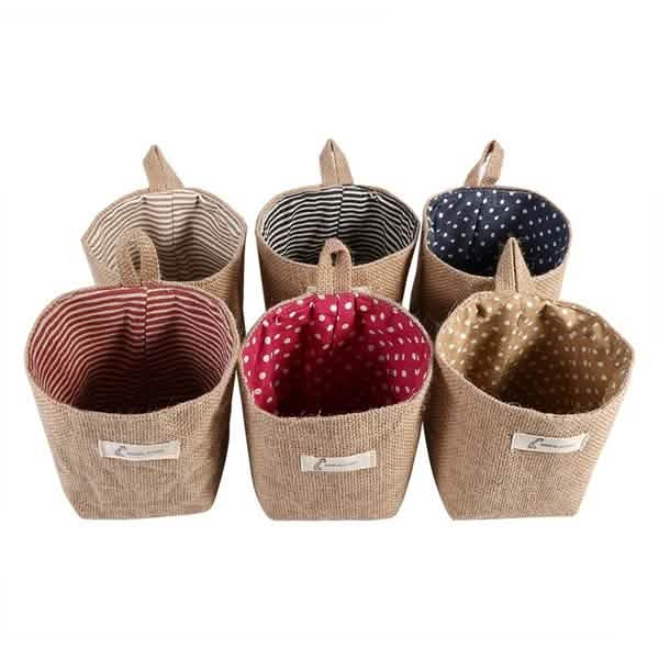 Cotton-Linen Hanging Storage Pocket