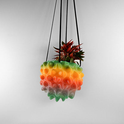 Sculptural Orb Hanging Planter