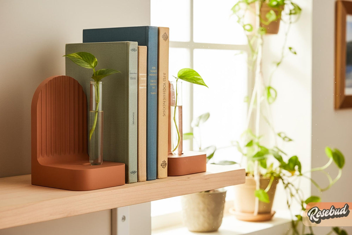 Modern Ribbed Bookend Propagation Station