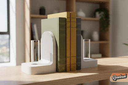 Modern Ribbed Bookend Propagation Station
