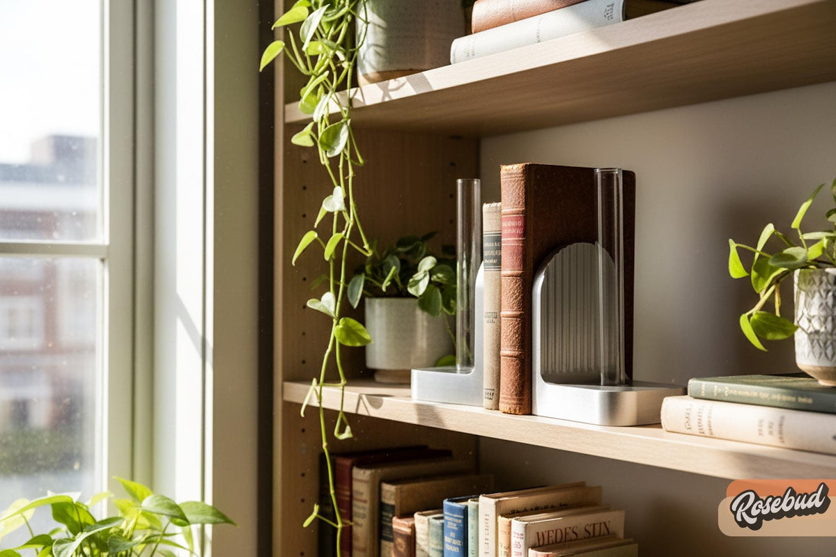 Modern Ribbed Bookend Propagation Station