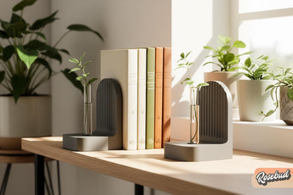 Modern Ribbed Bookend Propagation Station
