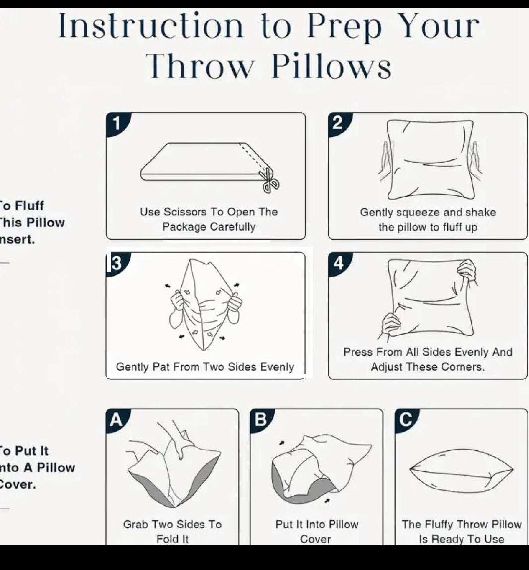 Throw Pillow Inserts – 4 Pack