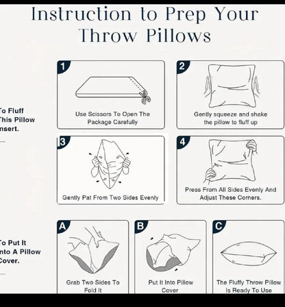 Throw Pillow Inserts – 4 Pack