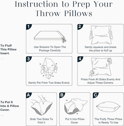 Throw Pillow Inserts – 4 Pack