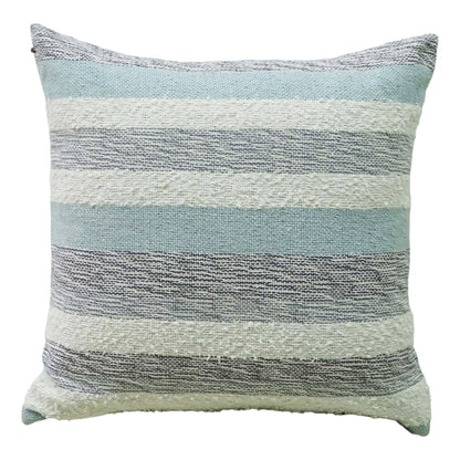 Handwoven Textured Stripe Pillow – 20 × 20 in