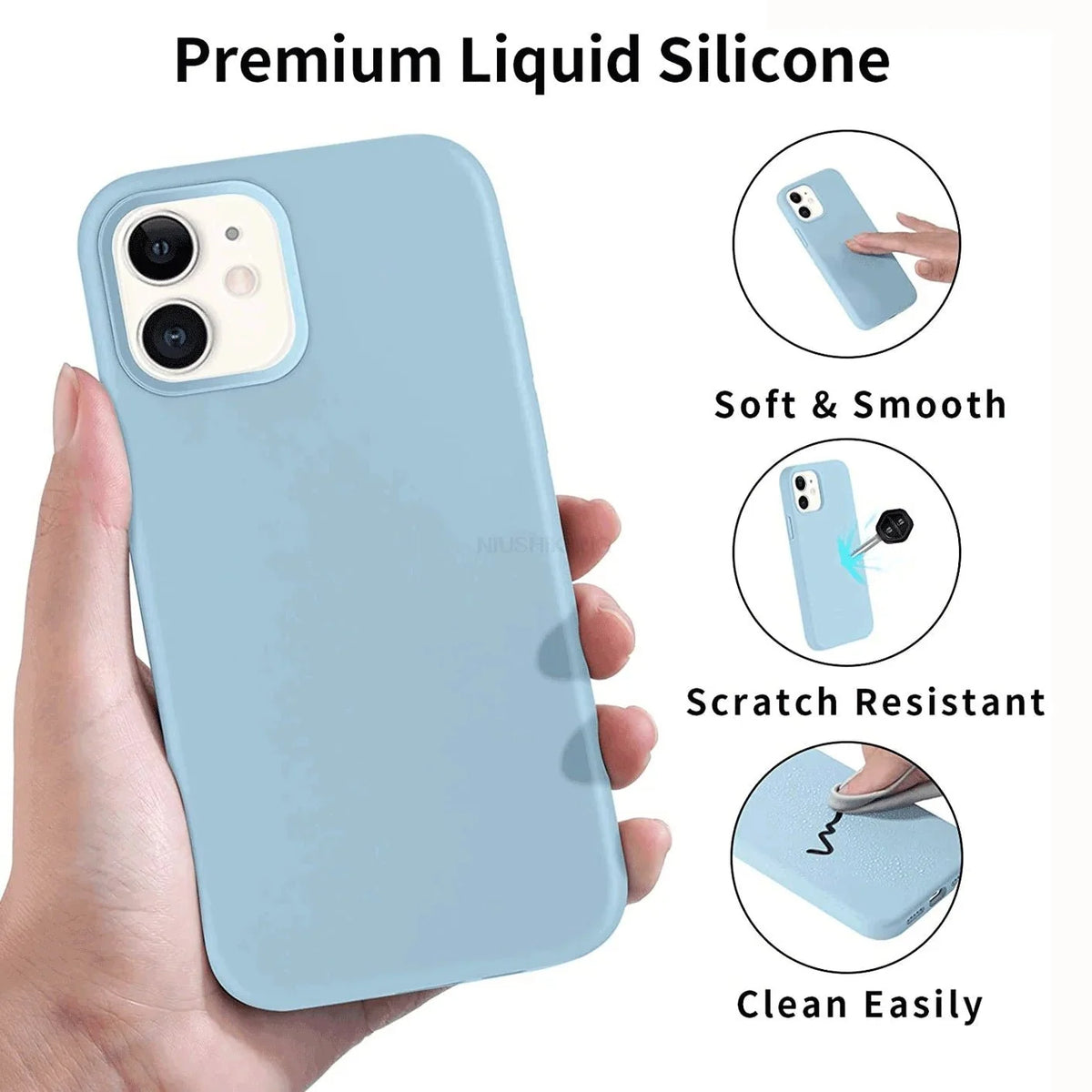 Liquid Silicone Protective iPhone Case