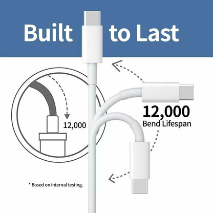 60W USB-C to USB-C Fast Charging Cable — 3.3 ft