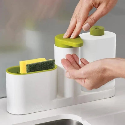3-in-1 Sink Soap Dispenser & Sponge Organizer