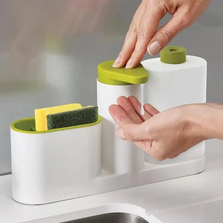 3-in-1 Sink Soap Dispenser & Sponge Organizer